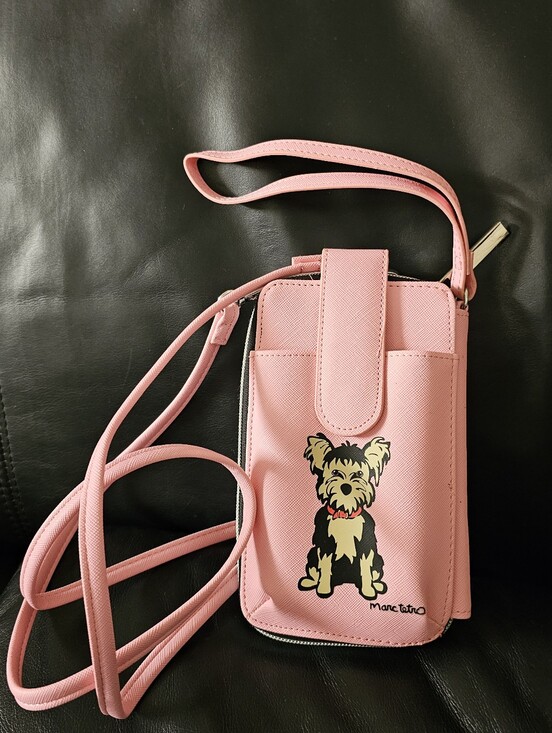 Marc Tetro Handbags - Marc Tetro Yorkshire Terrier Crossbody Phone Wallet NWOT